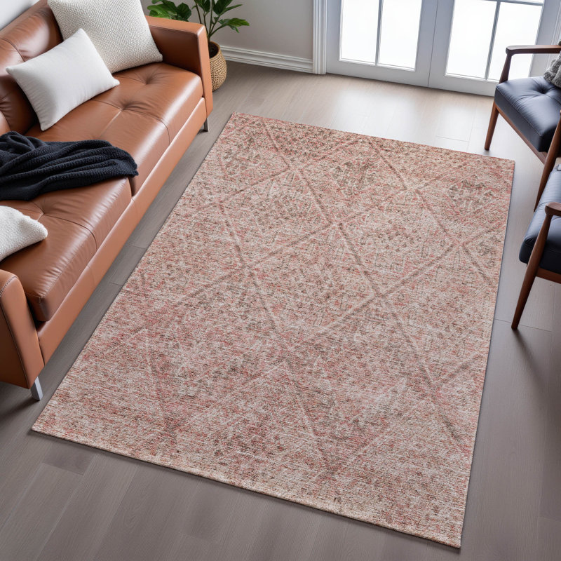 Premium Machine Washable Gurubaksh AMF1148 Moroccan Rug, Rectangle 9 pi x 12 pi