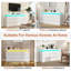 Commode 9 tiroirs avec lumières DEL et plaque de charge-821744432