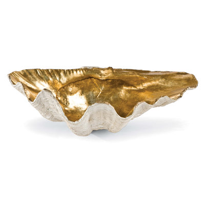 SM Clam Bowl with Antique Gold Interior