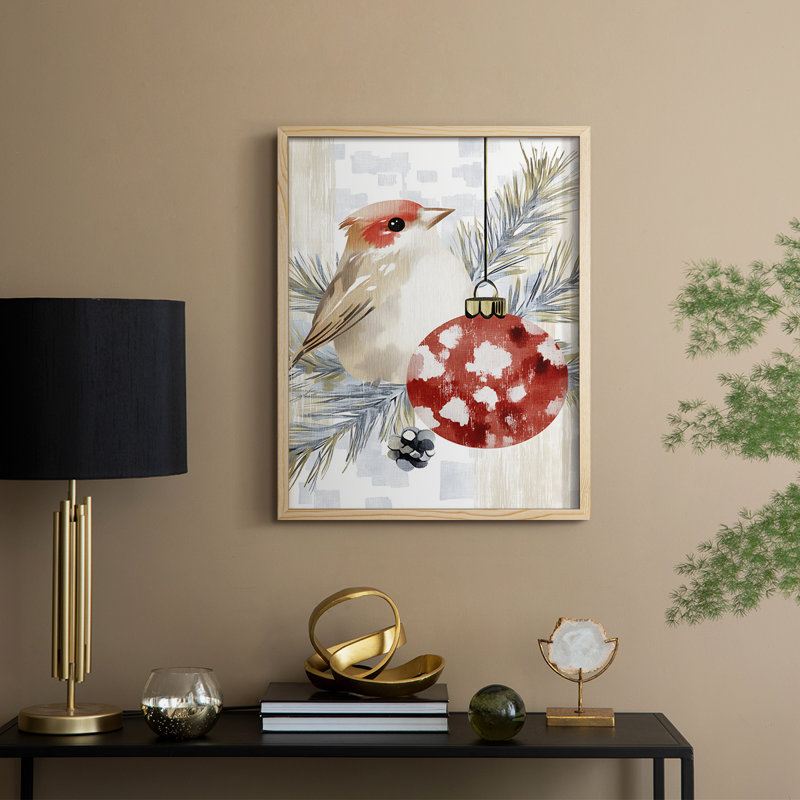 «Christmas Holiday Art DCCDXCI», reproduction d'art encadrée - bois massif, Naturel, H 11 po x l 9 po