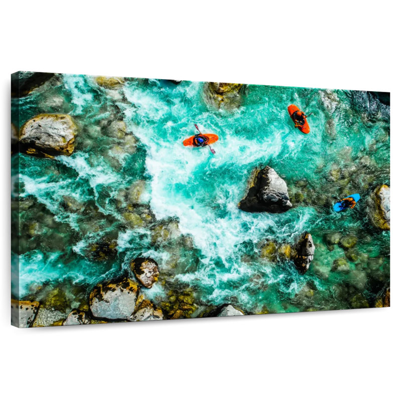 Kayak sur la rivière Sirci Soca, H 8 po x l 12 po