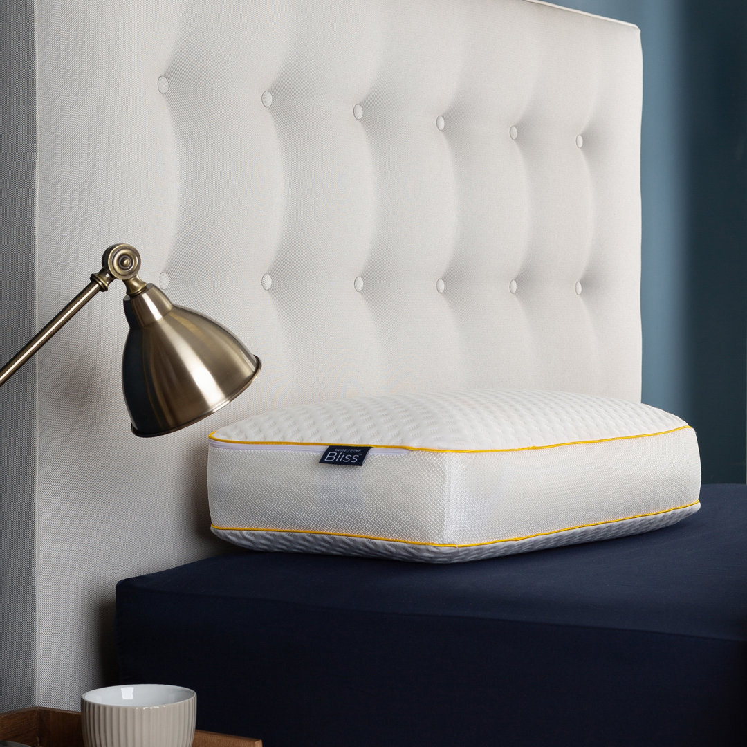 Snuggledown Unisex White Single Bliss Cool Touch Memory Foam Deep Filled Side Sleeper Pillow In - Image 3