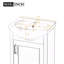 Meuble-lavabo simple 20 po avec comptoir en céramique-124355167