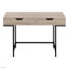 Bureau d'ordinateur, bureau personnel, ordinateur portable, tiroirs de rangement, L 48 po, travail, stratifié, métal, contemporain, moderne-1301501398-1301501404