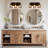 Farmhouse Bathroom Vanity Light With Cage Lampshade,Wood Bathroom Light Fixtures Over Mirror,Rustic Bathroom Lighting For Bedroom Living Room Hallway-142547082