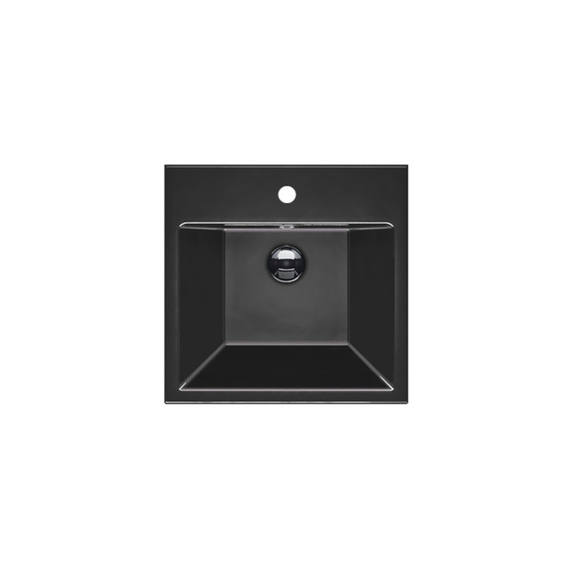 Zero 50 19.69'' L Bathroom Sink, Black, Single