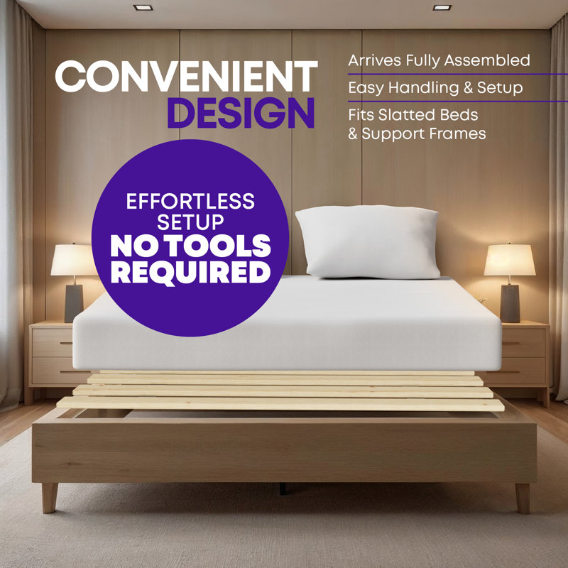 Planche / lattes en bois robuste de 0,68 po pour support de matelas horizontal, Grand