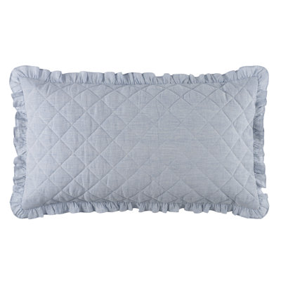 100% Linen Quilted Striped Sham