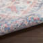 Tapis oriental bleu / rouge lavable à la machine-1158640089