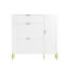 Armoire de rangement en MDF pour chaussures avec tiroirs et tablettes rabattables