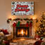 Ensemble de 3 impressions sur toile, motif de planches de bois et décorations de Noël-821646771