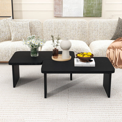 Modern Modular Coffee Table with Convertible L-Shaped Design for Living Space