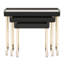 Ensemble de 3 tables gigognes Lisbon - Crème soyeuse matte-99677286