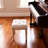 Small Padded Bench, Square Upholstered Rustic Ottoman Bench