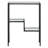 Lovett 22'' Glass Top Console Table-1248255054