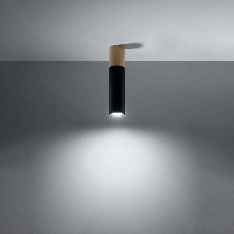 Anstice Fabric Semi Flush Mount, Black