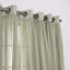 Gathered Linen-Textured Grommet Semi-Sheer Curtains (Set Of 2)-784242243-784242271