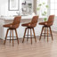 Swivel Upholstered Counter Stool-2011558005-2011558007-2011558011
