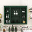 Armoire à pharmacie murale avec miroir et 6 tablettes ouvertes pour un rangement amélioré dans la salle de bain-1382762960