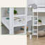 Eco Dream European Single (90 X 200 Cm) High Sleepers with Built-in Ladder Included with Desk Included