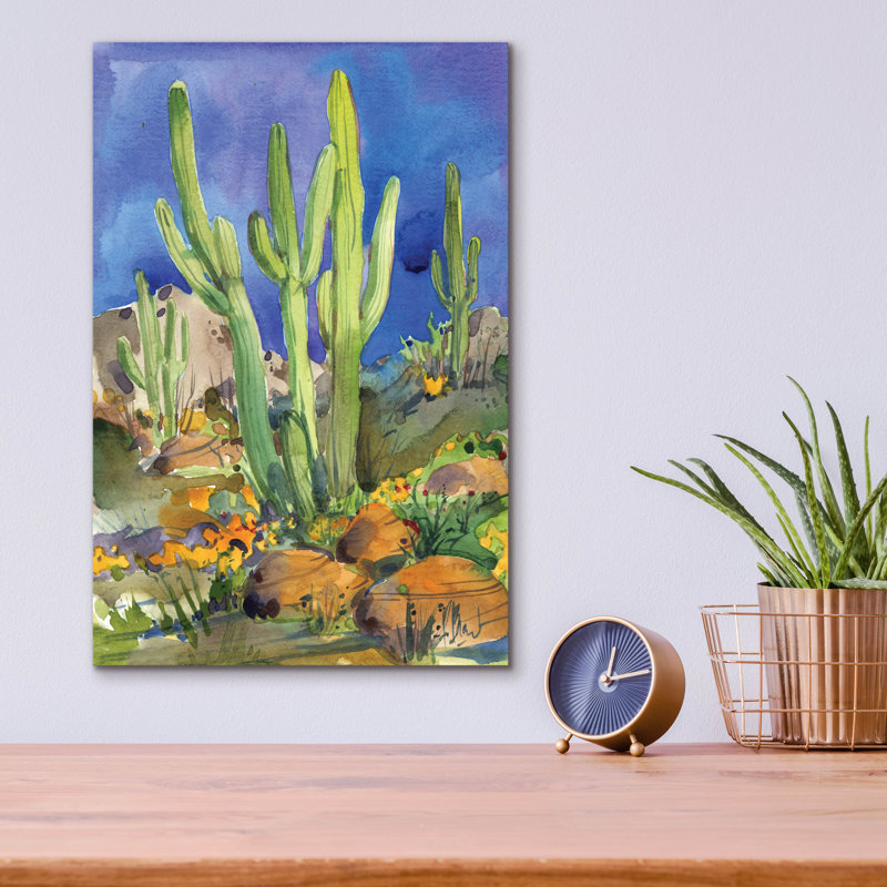 «Desert Landscape I» par Paul Brent, H 16 po x l 12 po x P 0,13 po