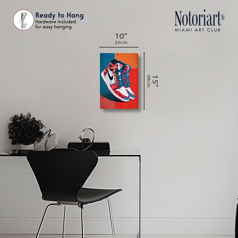 Impression sur toile primaire par Snori Shapes, 10" H x 15" W