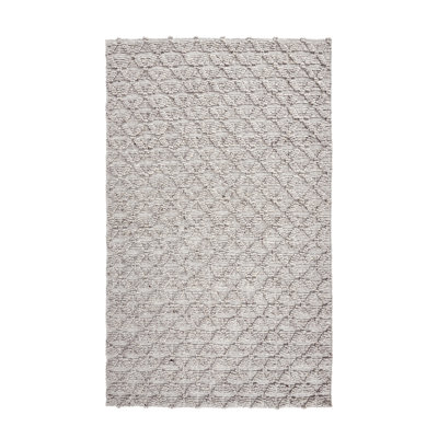 Tapis rectangulaire en laine tissé à la main Portola