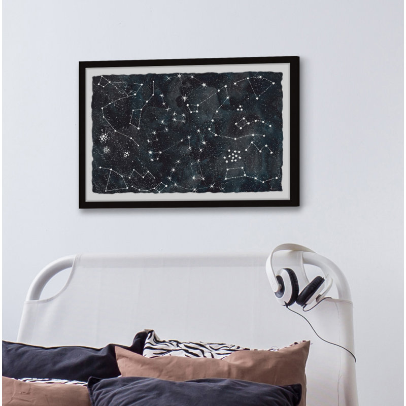 The Constellations - impression encadrée, H 20 po x l 30 po x P 1,5 po