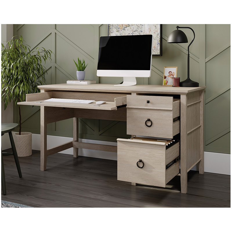 Bureau à simple caisson en chêne Cascade