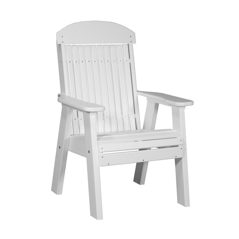 Banc de parc en plastique classic Solok, Blanc