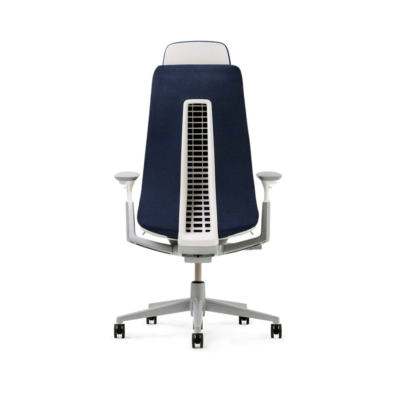 Haworth Fern Digital Knit Executive Chair, Deep Sea, Yes