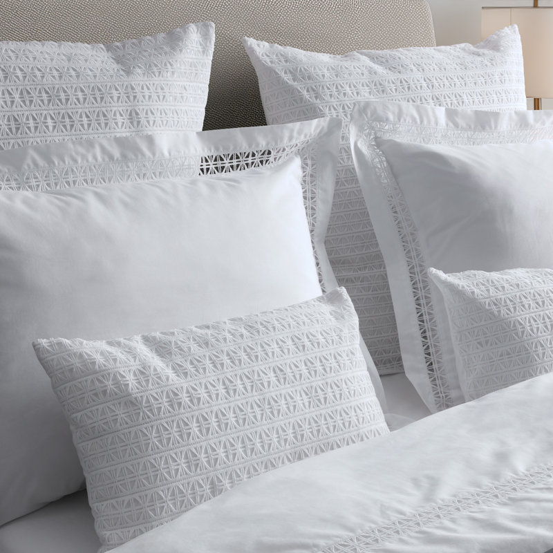 Sloan 100% Cotton Percale pillowcases (pack 2 un), white, King