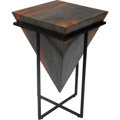 Foston Wooden Square Accent Table