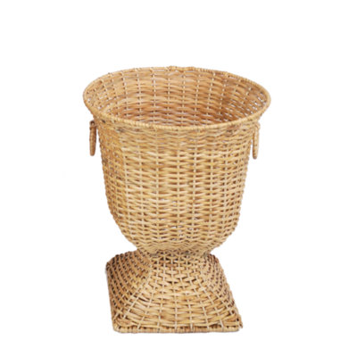 Square Wicker Urn