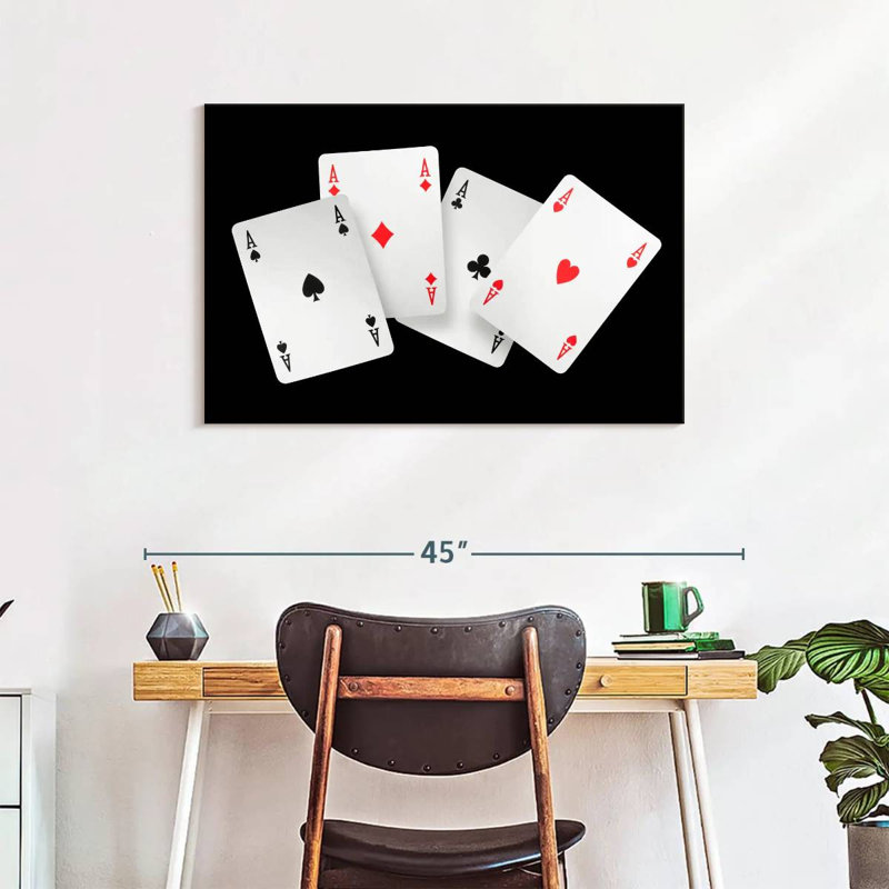  «Four Ace Card», H 24 po x l 36 po