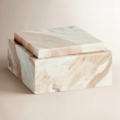 JAQUELINE SQUARE LIDDED BOX WIDE