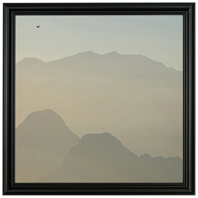 24x24 Picture Frame Black Value Added Style 75022-704 , 1.25 Inch MDF Moulding , Includes Acrylic and Backing , Wall Display Frame for Art, Posters, or Photos 