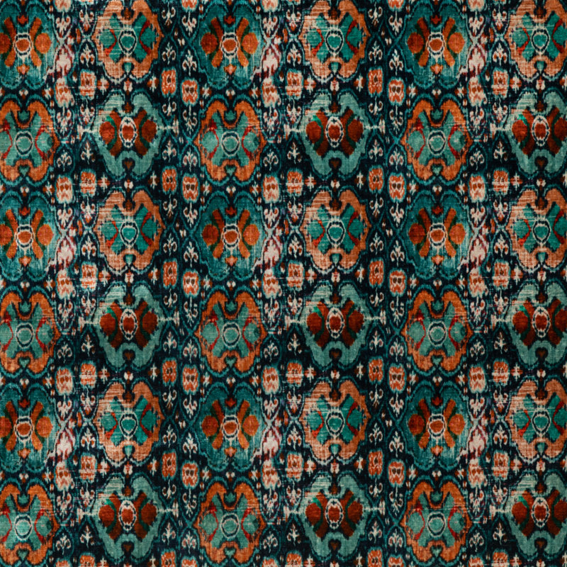 Signature Velvets Petropolis Fabric, Teal