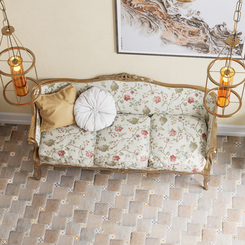Benisa Marelle W / Taco 5-7 / 8 po X 8 po Carreau de porcelaine pour plancher et mur
