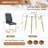 Olaitan Modern 5-Piece Round Tempered Glass Dining Set with Cantilever Chairs and Metal Chrome Legs-907593762-926789918-926789916