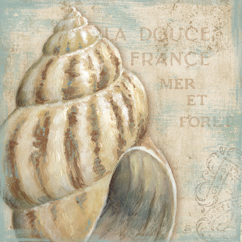 «A La Plage I» par Daphne Brissonnet, art textuel sur toile tendue, H 30 po x l 30 po, Oui, Cadre simple argenté