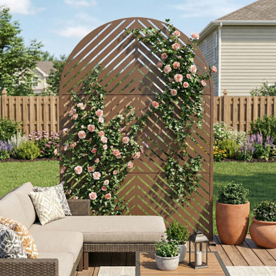 Metal Privacy Screen Fence Panel by Dovelina