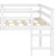 Lit mezzanine en bois avec échelle-683247130