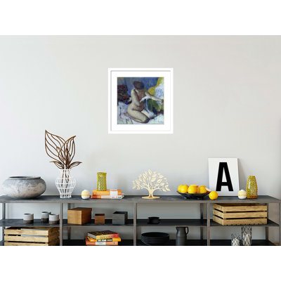 «After the Bath» par Edgar Degas, impression giclée sur cadre