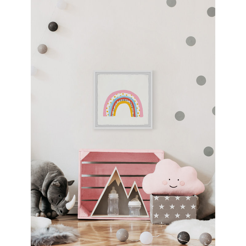 «Gendron Rainbow Stripes», reproduction encadrée, H 18 po x l 18 po x 1,5 po