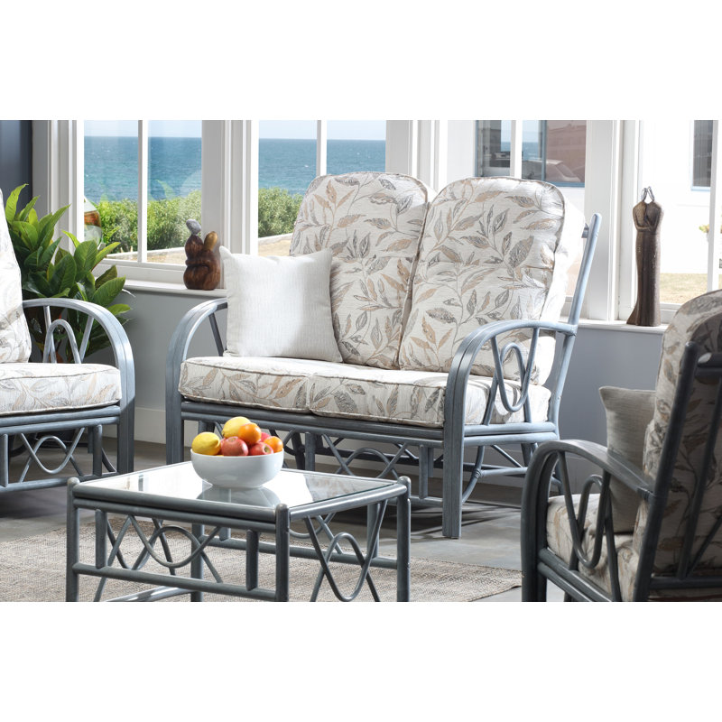 Freese 64cm Wide Rectangle Floral Standard Ottoman