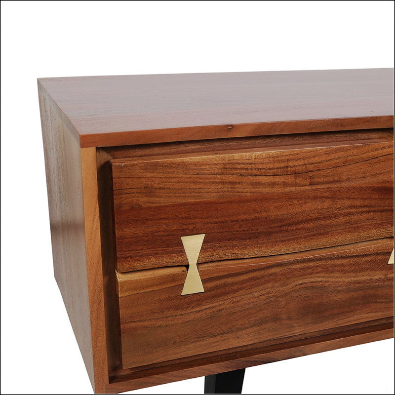 Meuble télé en bois d'acacia