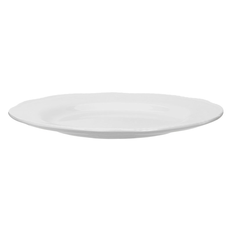 Quinn Small Embossed White Plate