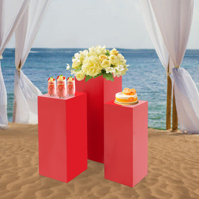Présentoir de piédestal, présentoirs en métal, piliers de présentation pour mariage d'anniversaire
