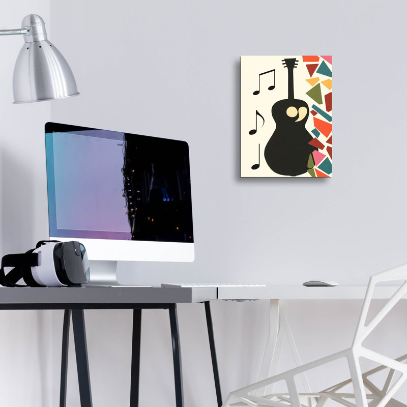 «Cut Paper Instruments Collection B» par Regina Moore, art mural en verre acrylique, H 16 po x l 12 po x P 0,13 po
